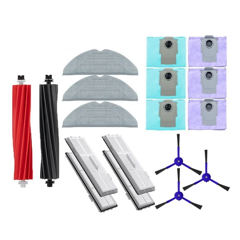 

Аксессуары для Roborock S8 Pro Ultra S8 + Duoroller, основная боковая щетка, насадка на швабру, фильтр НЕРА, мешок для сбора пыли