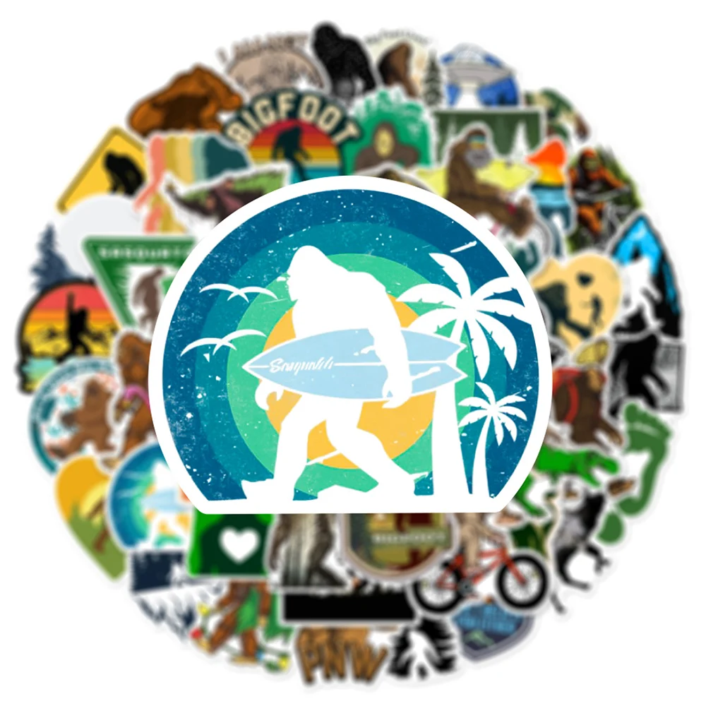 

50 Pcs Outdoor Wild Man Graffiti Stickers for Kid DIY Waterproof Phone Wall Pencil Case Stationery Backpack Decoration Decals