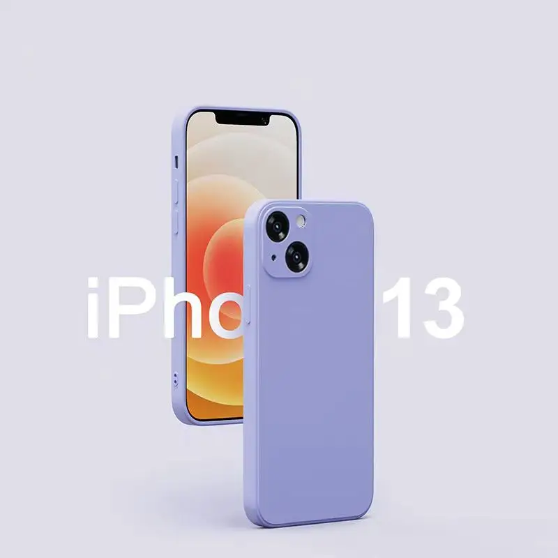 

Чехол для Apple iPhone 13 Pro Max, официальный квадратный чехол из жидкого силикона для iPhone13, 12, 13 X, XS, XR, 6, 7, 8, 6s Plus, чехол