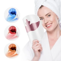 3 colors led photon light therapy facial mask wireless use whitening anti acne wrinkle skin spa treatment beauty instrument