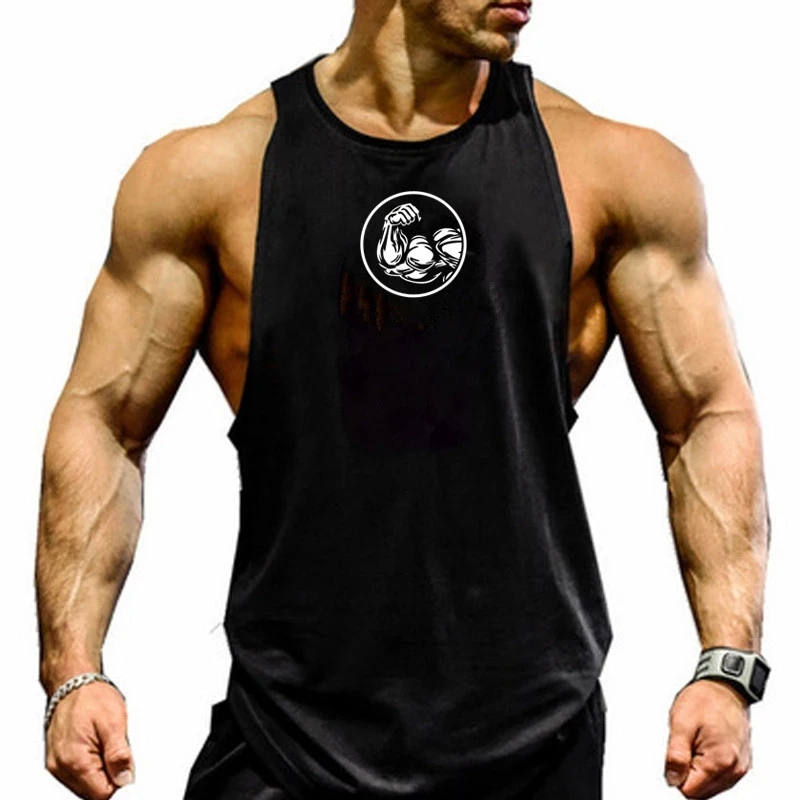

New fashion cotton sleeveless shirt tank top men fitness shirt men gyms bodybuilding workout gym singlet vest fitness men