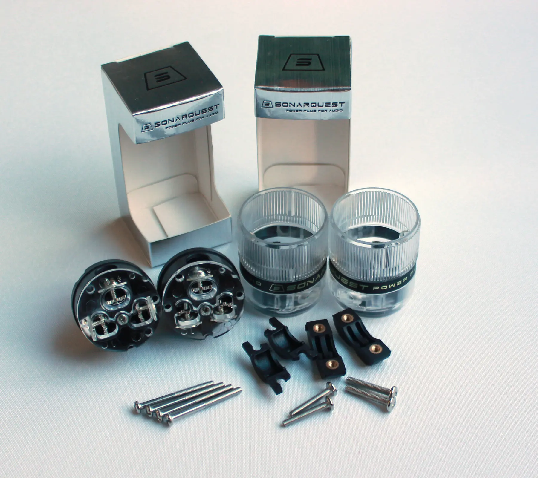 Штепсельная Вилка SONARQUEST ST-GP(T)+ ST-GC(T) позолоченная Hi-Fi вилка стандарта США