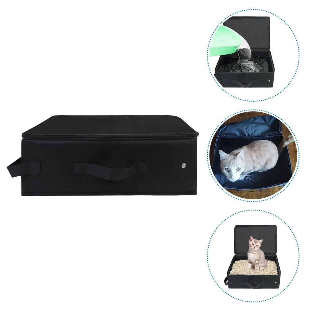 

Travel Folding Litter Box Portable Cat Litter Box Collapsible Litter Box