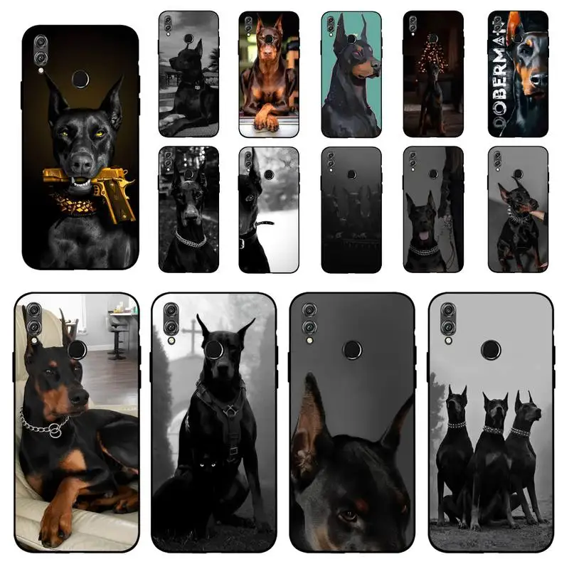 

Animal Doberman Dog Phone Case for Huawei Honor 10 i 8X C 5A 20 9 10 30 lite pro Voew 10 20 V30
