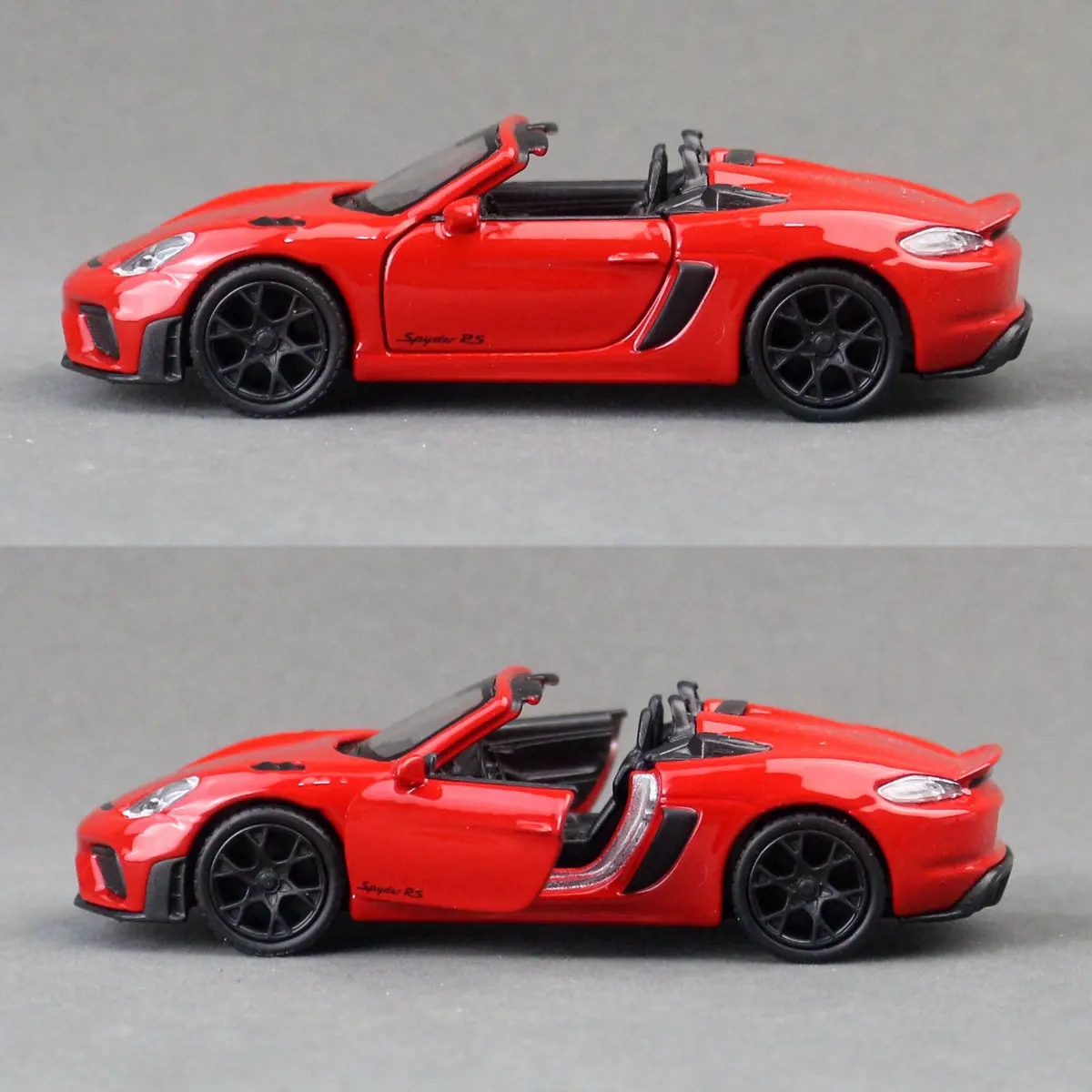 Фото Модель гоночного автомобиля Porsche 718 Spyder 1/36, Welly, литая под давлением, с функцией отката, классическая коллекционная модель, подарок для детей и мальчиков №3