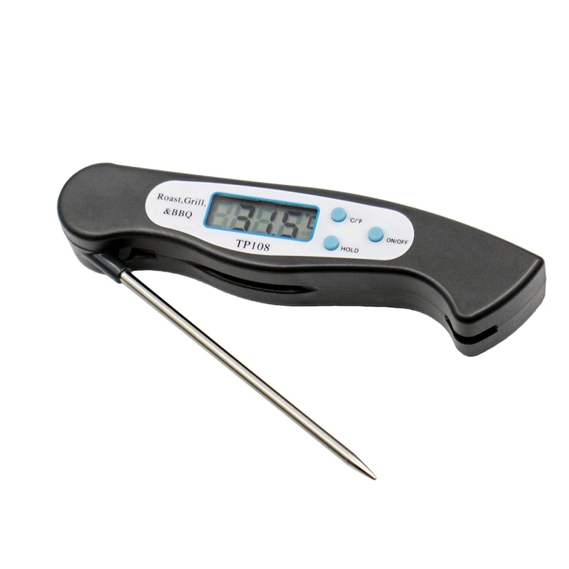 

Digital Meat Thermometer Foldable Probe Grill Thermometer -58 °F To 572 °F (-50 °C To 300 °C)For Kitchen Cooking Baking