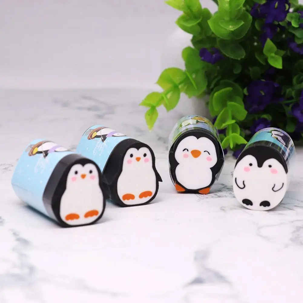 

10 шт., детские резиновые ластики в виде пингвина