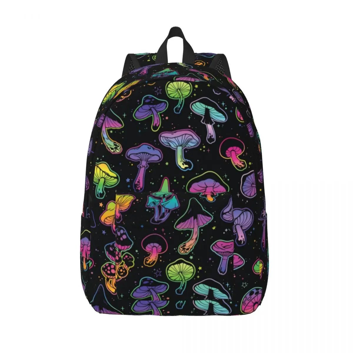 

Psychedelic Magic Mushrooms Travel Canvas Backpack Men Women School Laptop Bookbag College Student Daypack Bags
