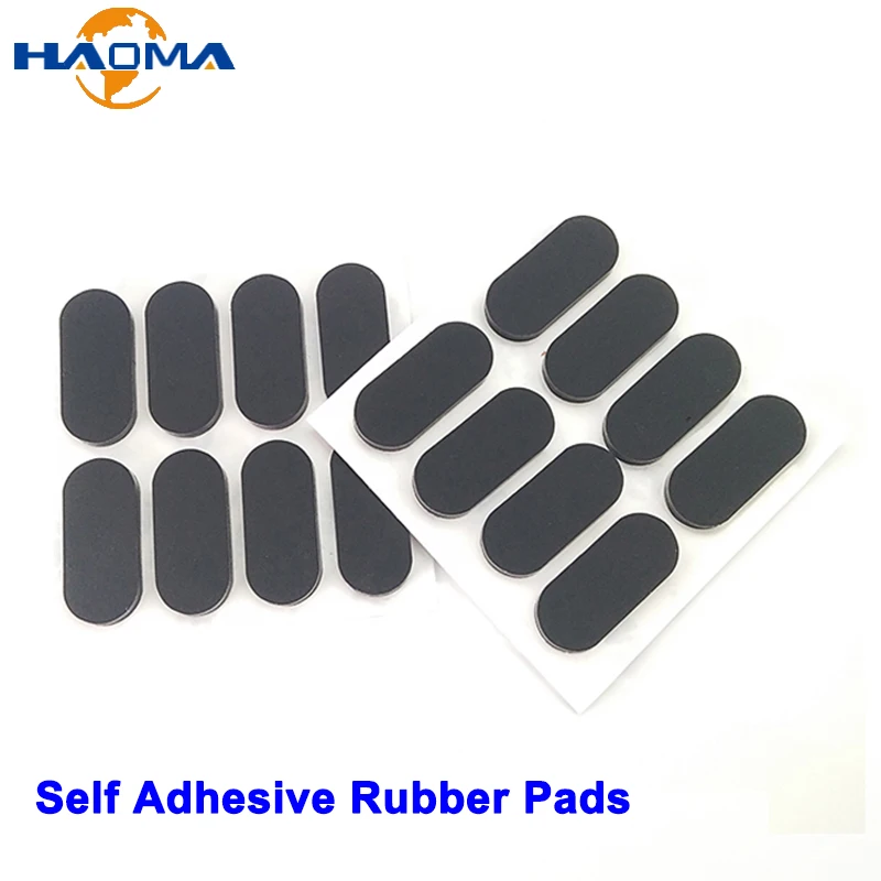 

10Pieces Black Self Adhesive Rubber Foot Pads Anti Slip Tables Chairs Furniture Shock Absorption Oval Foot Mat Floor Protectors