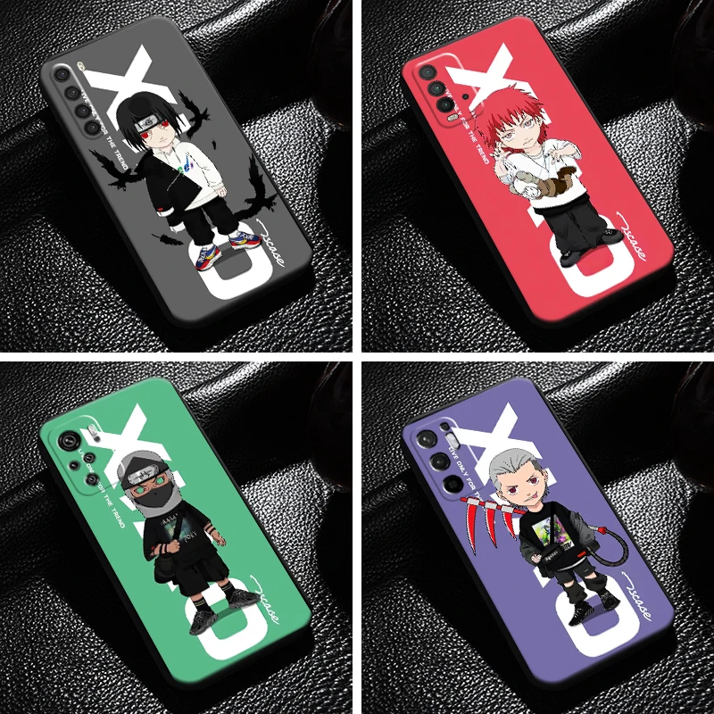 

Fashion Akatsuki Naruto For Xiaomi Redmi Note 10 10S 9 9S 9T 8 8T 7 Pro 5G Redmi 10 9 9A 9T 9C 8 8A Phone Case Carcasa
