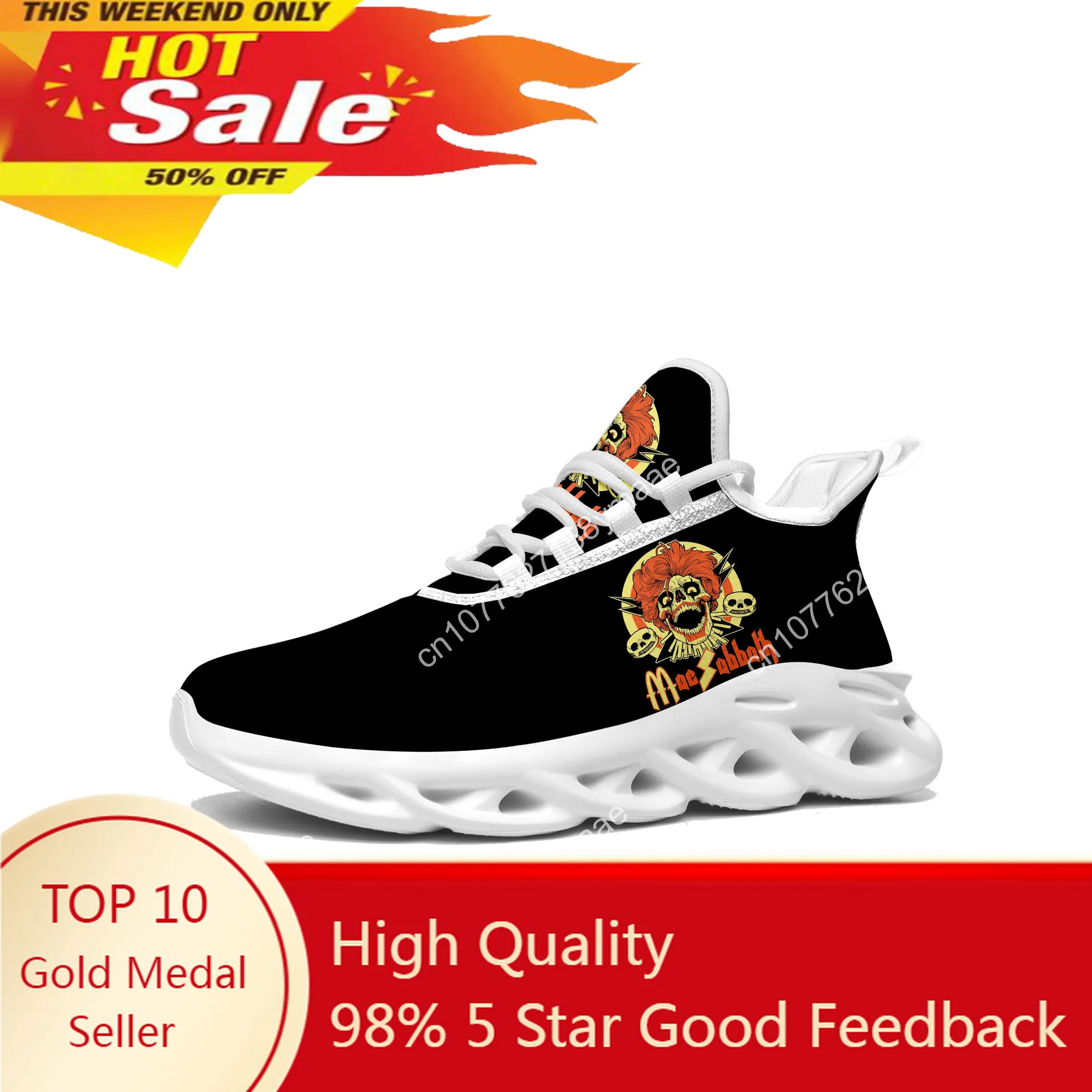 

Mac Sabbath Flats Sneakers Mens Womens Sports Running Shoes High Quality Sneaker Customization Shoe Lace Up Mesh Footwear White