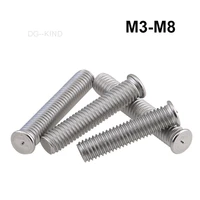 304 stainless steelweld screws spot welding thread nail diameter m3 m8 length 6 50mm
