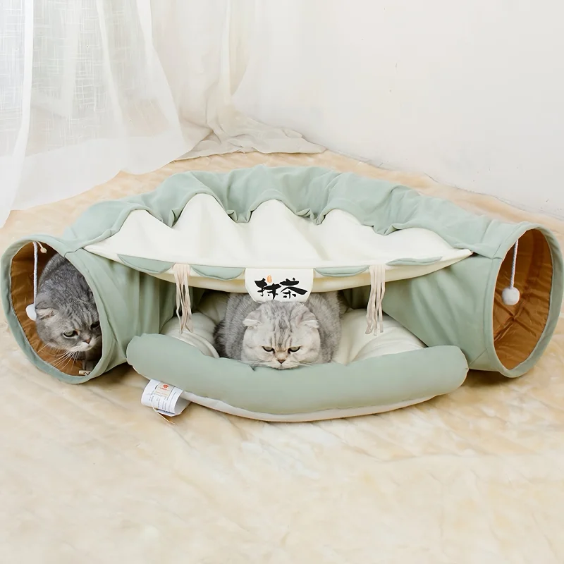 

Pet Cat Tunnel Interactive Play Toy Mobile Collapsible Ferrets Rabbit Bed Tunnels For Cat Indoor Toys Kitten Exercising Product