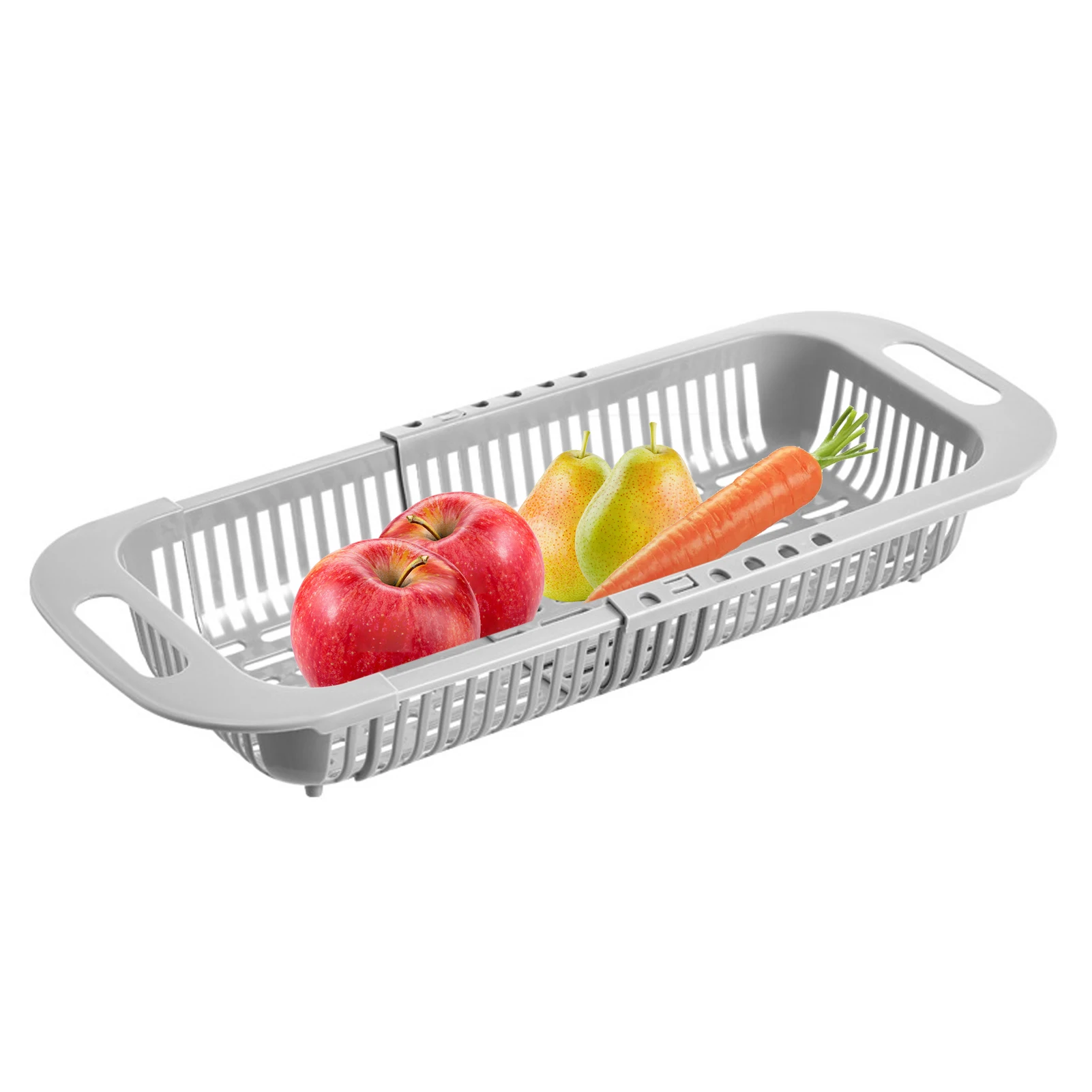 Extendable Colander Strainer Basket Kitchen Sink Drain Basket Extendable Dish Drainer Wash Vegetables And Fruits Drain Cooked