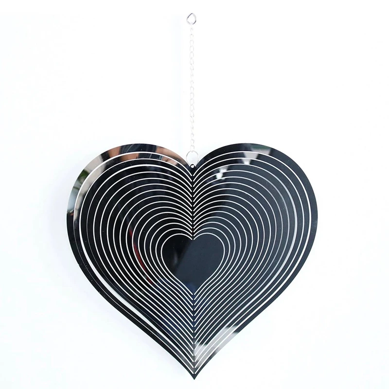

В форме сердца из нержавеющей стали металлический Ловец снов Любовь Сердце 3D ветер