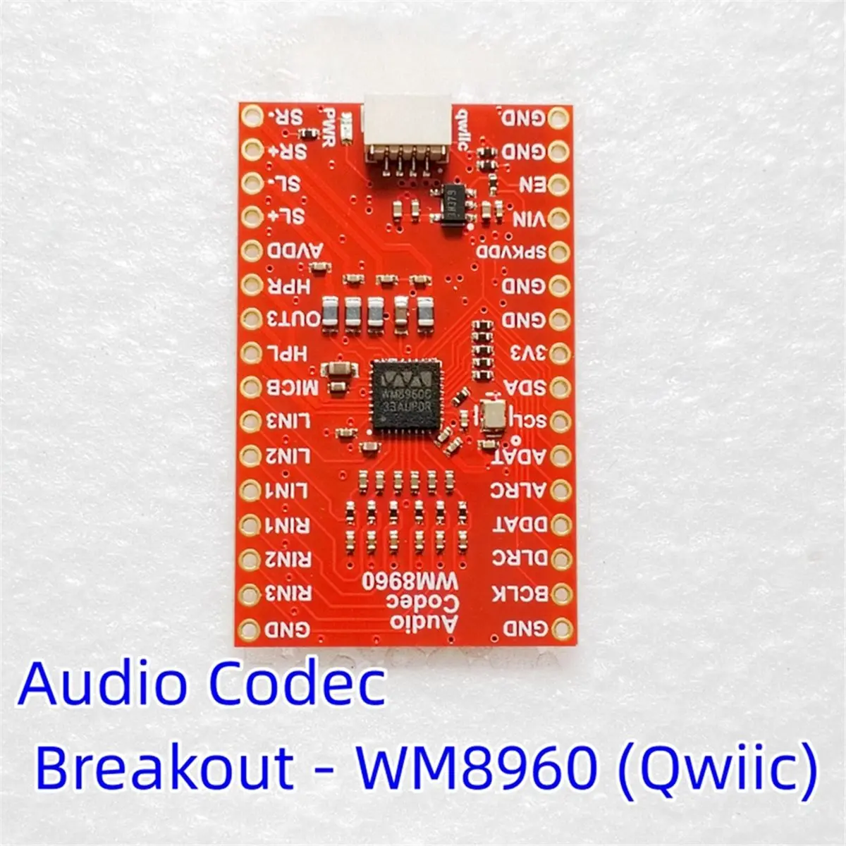 Фото (DT37) BOB-21250 Аудиокодек WM8960 Qwiic I2S Стереоаудиомодуль, плата для разработки усилителя для наушников и колонок №1