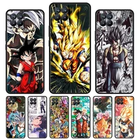 dragon ball z super saiyan case for realme xt gt master neo 2 5g x7 x50 pro soft tpu back coque for oppo a7 a9 2020 phone cover