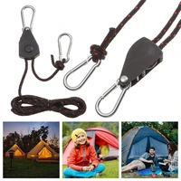 tent fixed buckle pulley tensioner adjustable rope fastener ratchet hangers camping awning wind rope tent accessories 22 43 6m