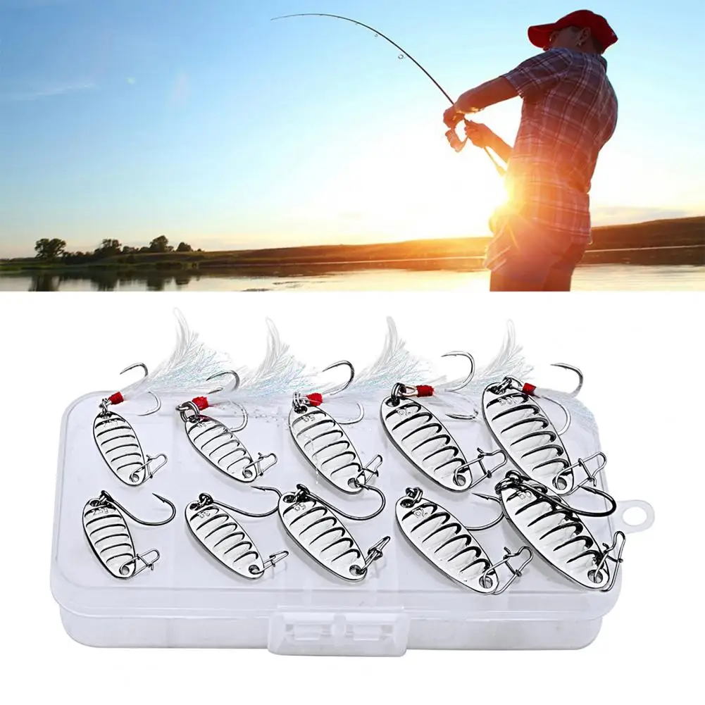 

10Pcs Sharply Hook Long Lasting Increase Fishing Rate Strong Penetration Colorful Fishing Lures Bionic Baits for Angling