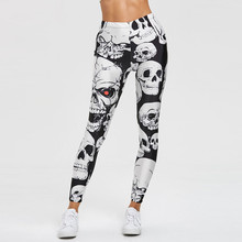 Mallas Mallas con estampado de calavera para mujer...