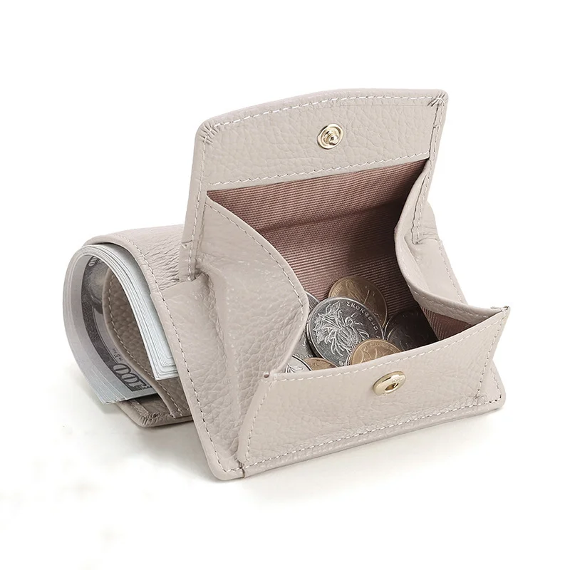 

New Women PU Leather Purses Female Cowhide Wallets Lady Small Coin Pocket 2023 Card Holder Mini Money Bag Portable Clutch