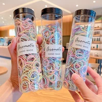 300pcs baby hair ring childrens rubber band does not hurt hair tie hair rope color hair accessories high elastic and durable