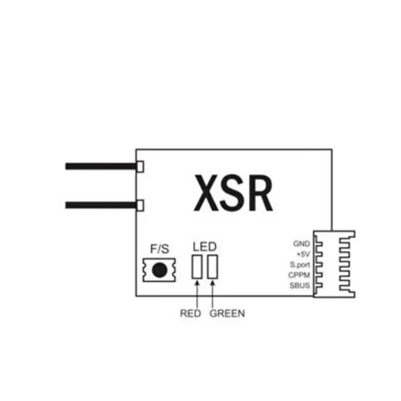 FrSky XSR 2 4 ГГц 16-канальный приемник ACCST S-Bus Поддержка вывода CPPM X9D X9E X9DP X12S
