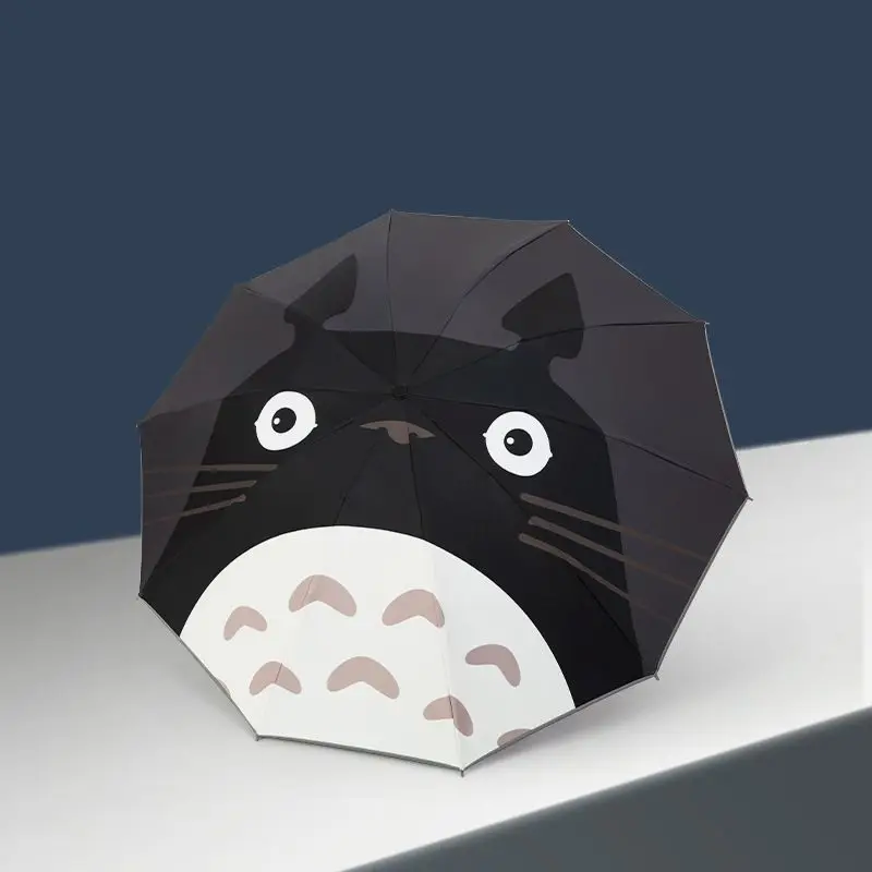 

Автоматический складной зонт Totoro большого размера с защитой от дождя и дождя