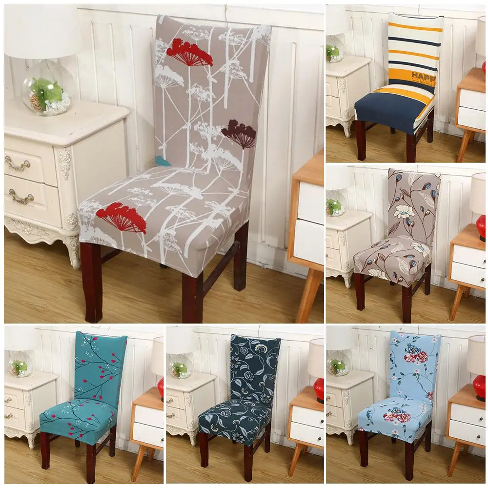 

Chair Covers Anti -miter Elasticity Seat Cover Dining Room Wedding Banquet Chair Party Decor Stretch Spandex Home Slipcovers