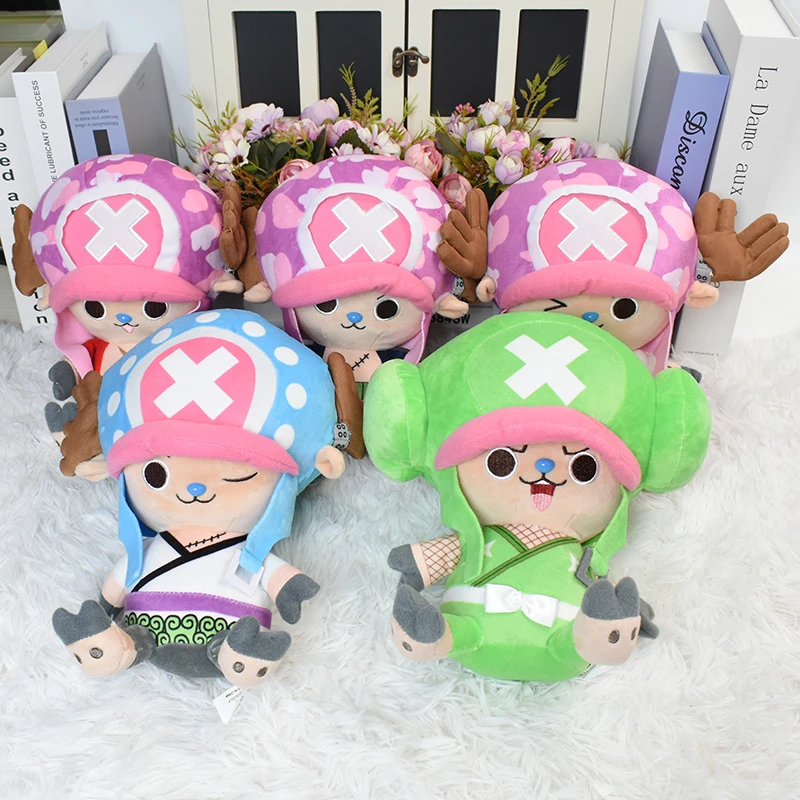 

20cm One Piece Plush Toy Anime Tony Luffy Chopper Pattern Soft Stuffed Plush Dolls Kawaii Cartoon kids toys Birthday Gift