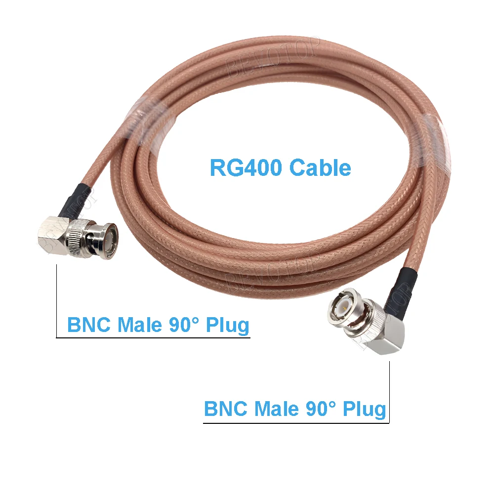 Кабель RG400 с двойным экранированием, штекер BNC на штекер BNC, перемычка с низкими потерями, 50–3, 50 Ом, RF-коаксиальный кабель, перемычка BEVOTOP