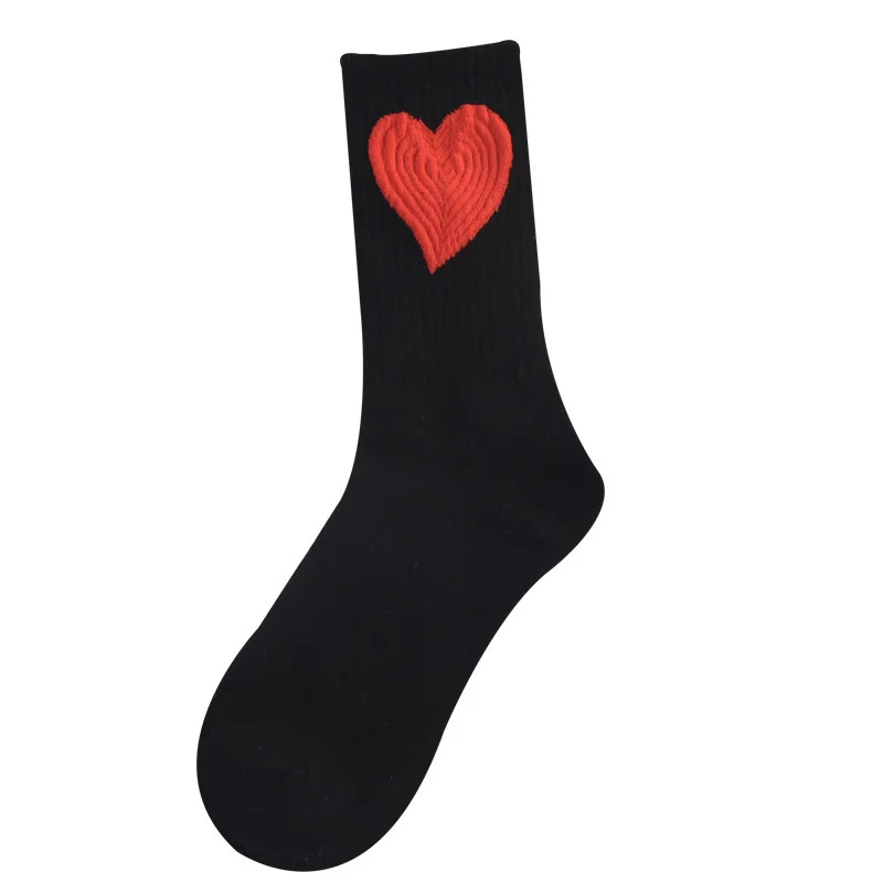 Net red trend big love socks children's long tube autumn winter Korean cotton ins Khaki medium high waist |