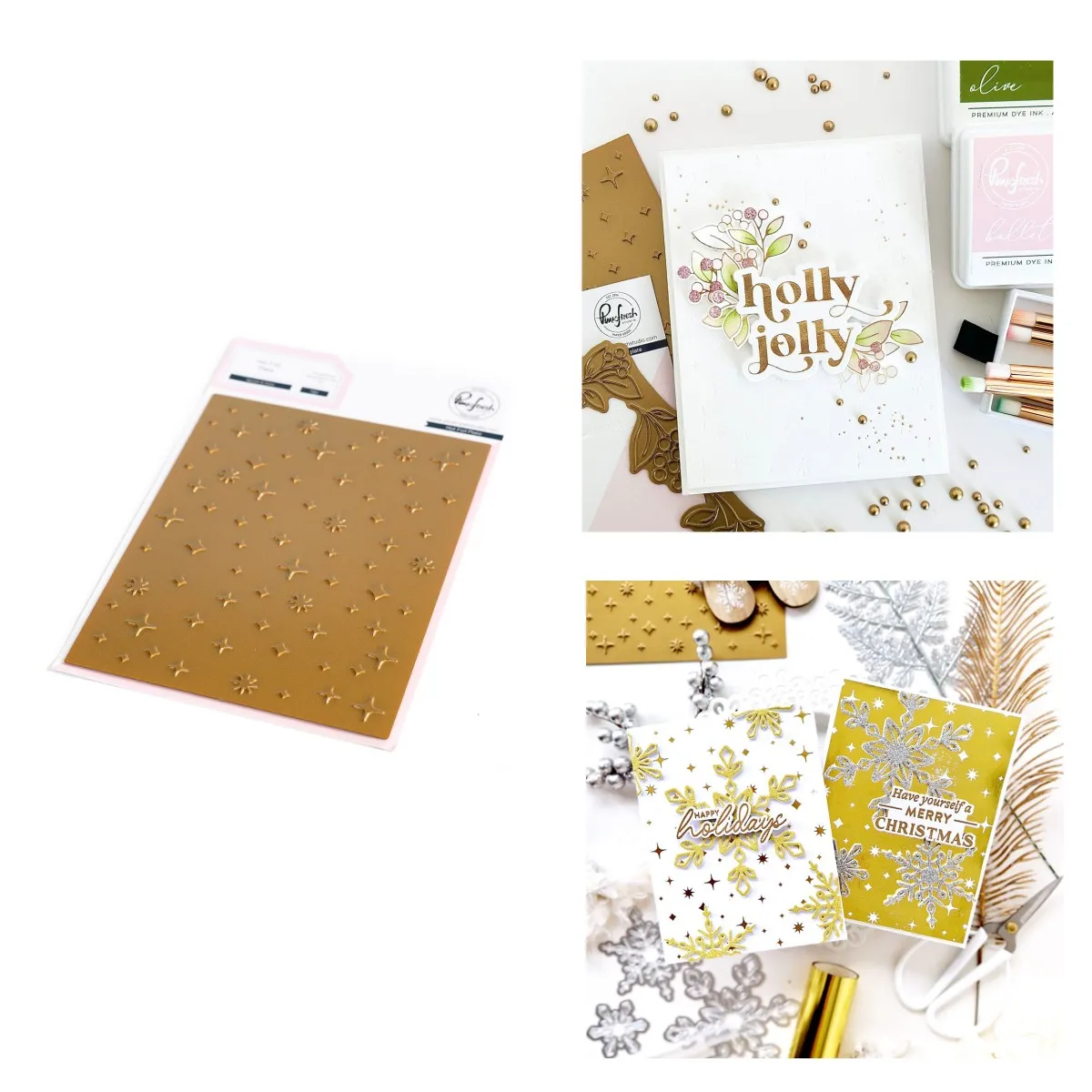 

New Snowflake Sparkle Shine Hot Foil DIY Scrapbooking Paper Craft Handmade Make Album Card Punch Embossing Template 2023 Arrival