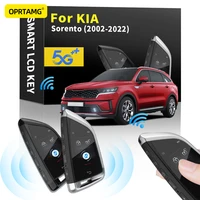 oprtamg modified one click start remote key lcd screen keyless touch screen smart key for kia sorento keychain car accessories