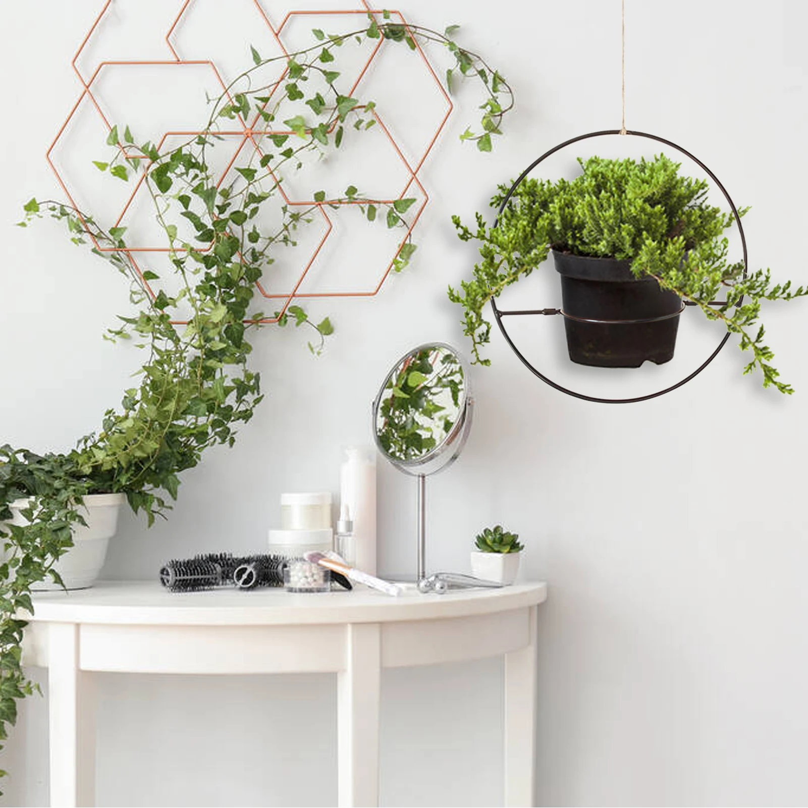 

Wall Plant Holder Black Metal Plant Hangers Decorative Flower Pot Plant Holder Modern Wall And Ceiling Hangings Baskets For