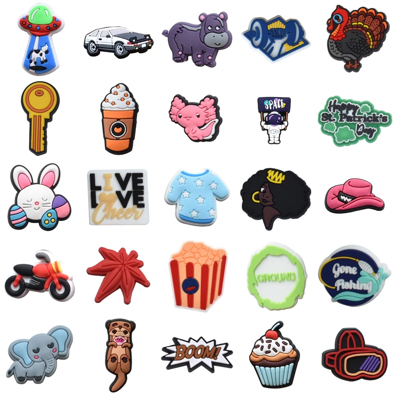 

Boy Men Decorations for Crocs Set Jeans Girl Women Charm Gifts Shoes Accessories Kids Wholesale Bulk Para Pins Shoe Charms Packs