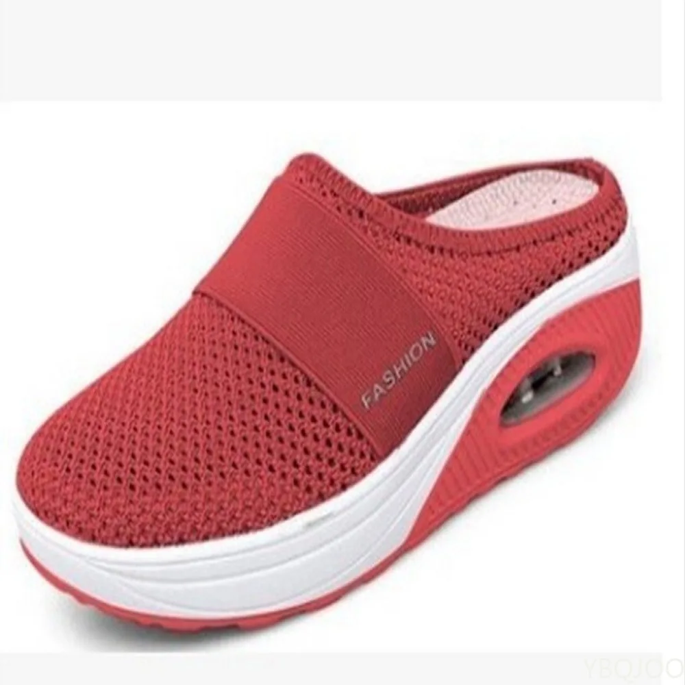

Women Shoes Casual Increase Cushion Shoes Women Non-slip Platform Sneakers For Women Breathable Mesh Outdoor Walking Slippers