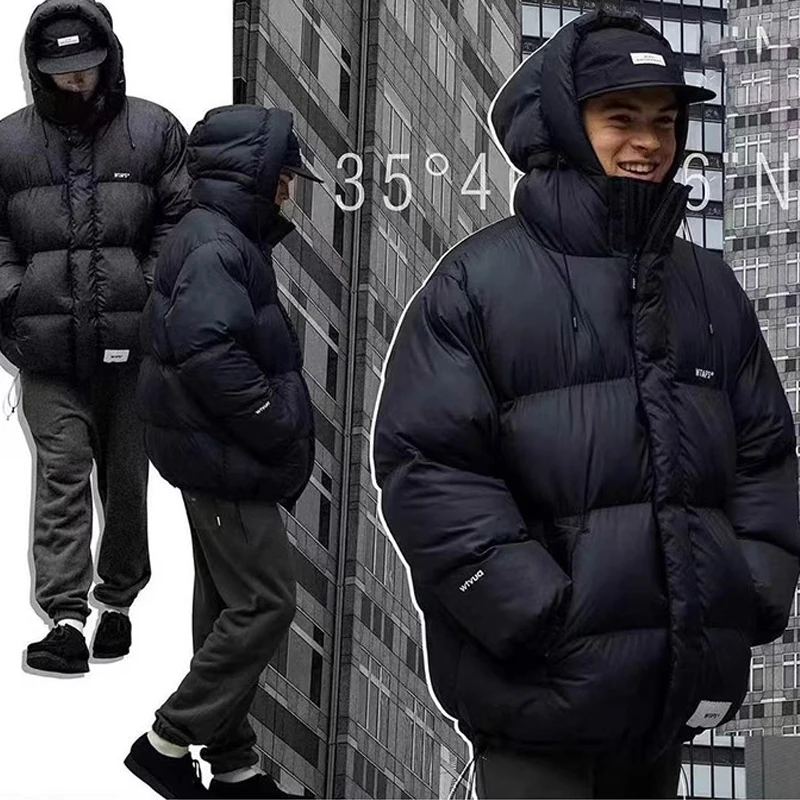 wtaps Xishan Cheri tide уличный популярный пуховик средней длины с капюшоном толстый