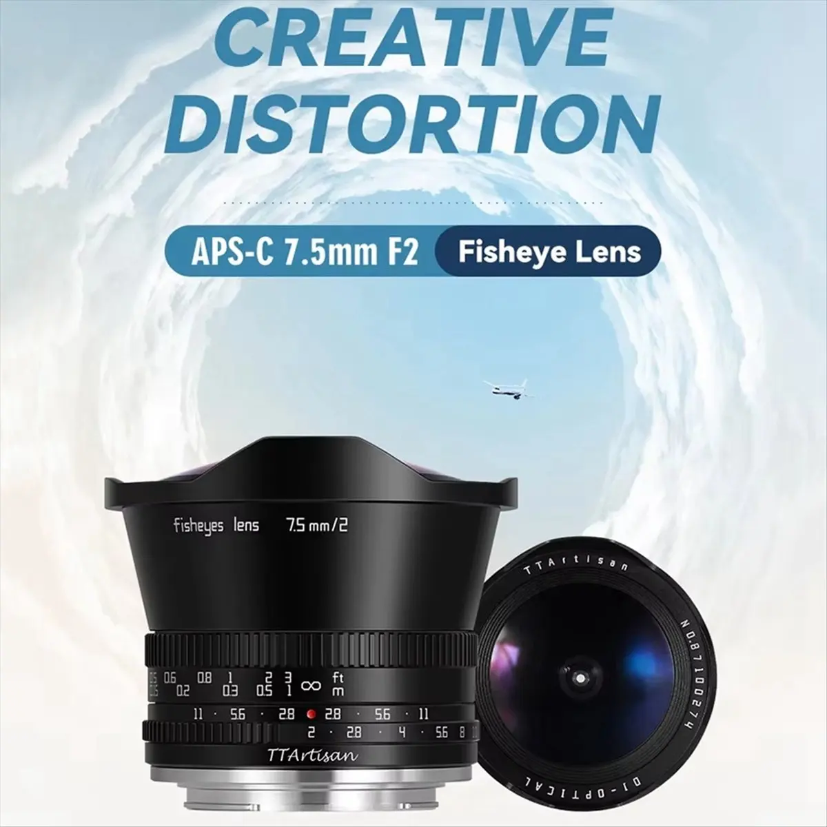 Объектив N05R TTArtisan 7.5mm F2 APS-C Fisheye для камер, с широкой апертурой, компактный дизайн, для камер Panasonic Micro-Type (art.: 3920db10c07bd) - 3920db10c07bd