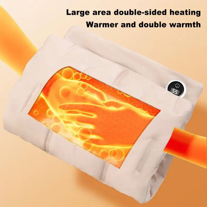 Грелка для рук с подогревом графеновая теплая муфта живота и грелка перчатки