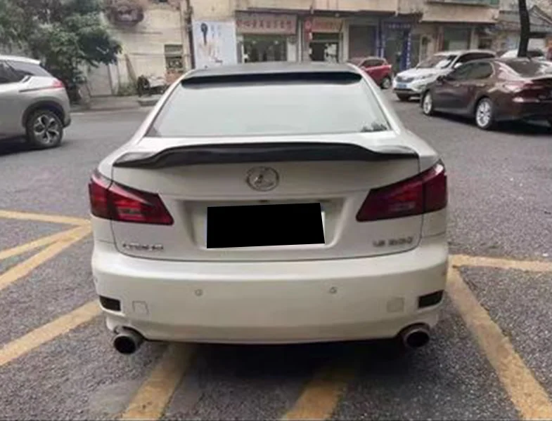 

For Lexus IS250 Bright Black Spoiler 2006 2007 2008 2009 2010 2011 2012 R Type Horizontal Carbon Fiber Spoiler