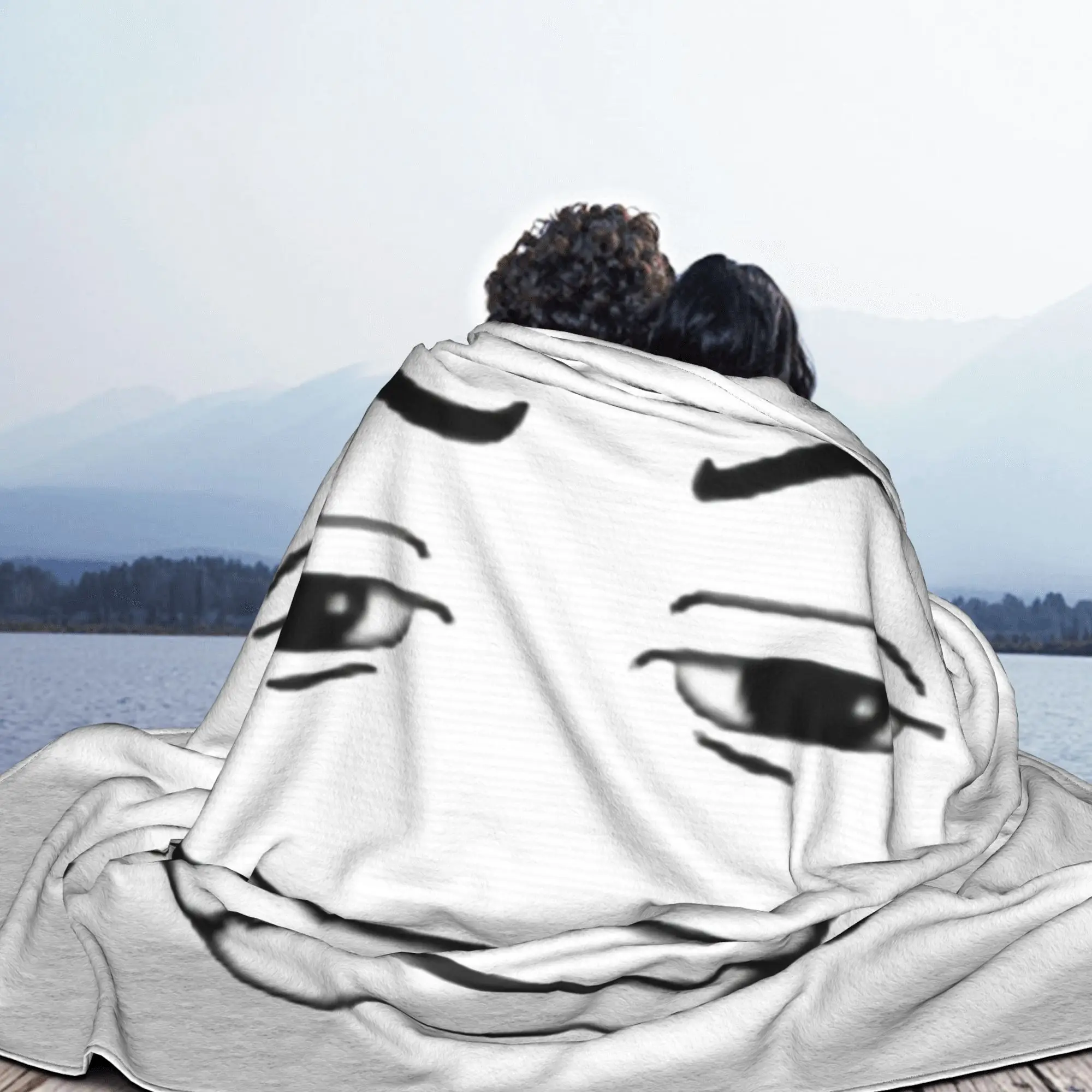 Фланелевые одеяла Man Face Gaming Meme Robloxx забавное одеяло для кровати дивана 125*100 см