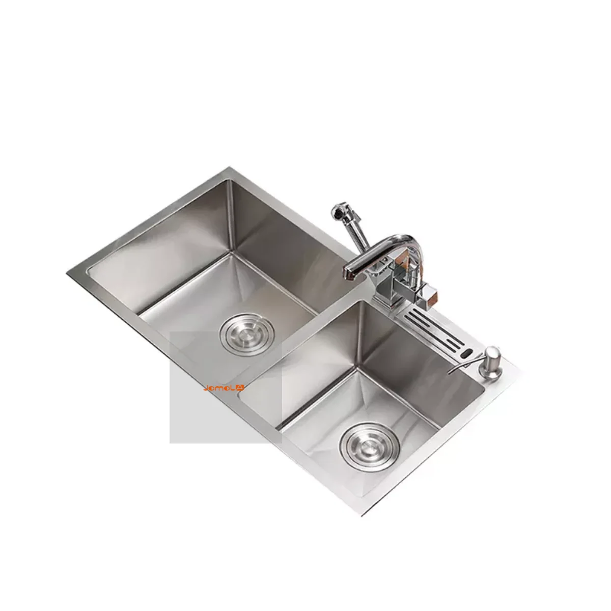 

CUPC stainless steel 304 topmount drop in above counter double bowl kitchen water sink cuba inox