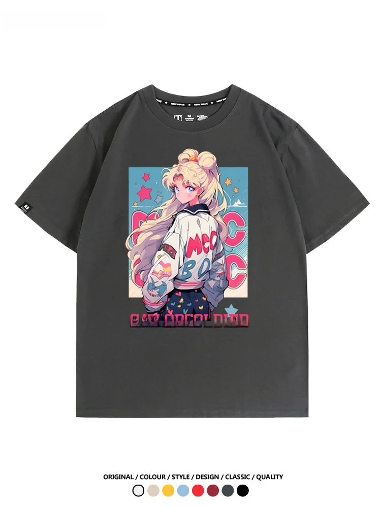 Кодифицированная футболка Pret Girl Warrior с периферийными устройствами мультяшная