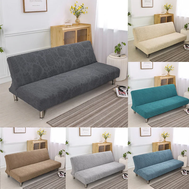 

Solid Armless All-inclusive Elastic Sofa Bed Cover Universal Retractable Sofa Cushion for Living Room Sofa Cover for Living Room