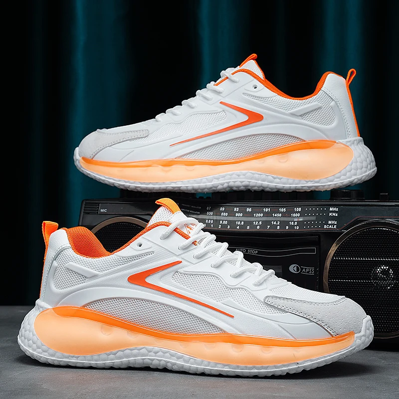 Men Running Shoes Breathable Outdoor Sports Shoes Lightweight Sneakers Comfortable Athletic Training Footwear