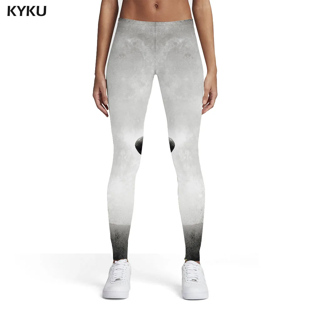 

KYKU Wolf Leggings Women Animal Trousers Moon Sport Cloud Leggins Womens Leggings Pants Jeggings Fashion Skinny Ladies