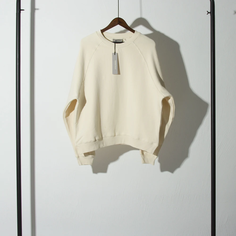 

High Quality 1:1 Essentials 7th Collection Crew Neck Hoodies Oversize Pullover Sweatshirt Thick Cotton Streetwear Pullover