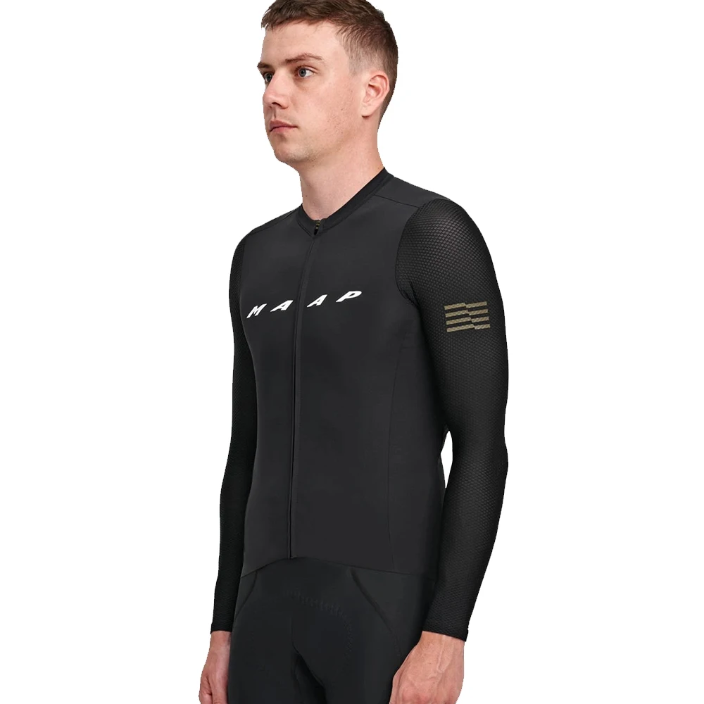 

MAAP For Male Spring/Autumn Pro Team Cycling Jersey Breathable Man's Shirts Long Sleeve Clothes Quick Dry Mountain Bike Ciclismo