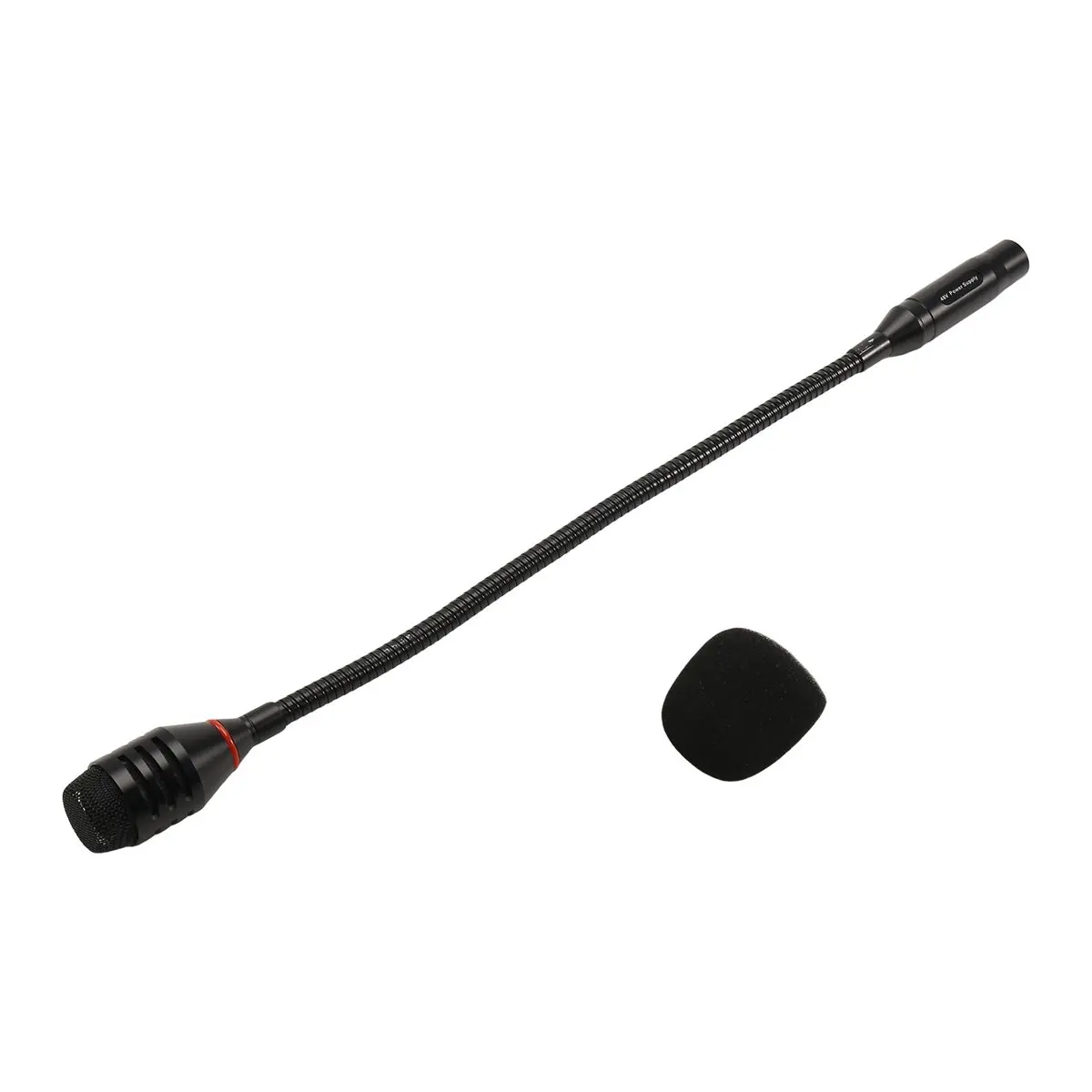 Фото Профессиональный динамический микрофон DTC6 DJ Mic с 3-контактным разъемом (папа), 48В, на гибкой стойке, с подсветкой, для сценических выступлений и конференц-залов №5
